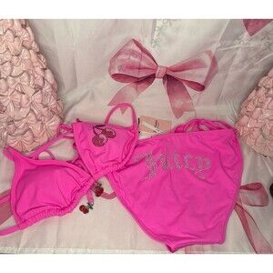 Juicy Couture Cherry Bikini Swimsuit,  Large